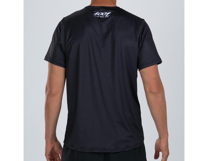 Zoot  DESIGNERS  BLACK RUN TEE メンズ エアロシャツ アスリート専用 ランシャツ ZMR12077