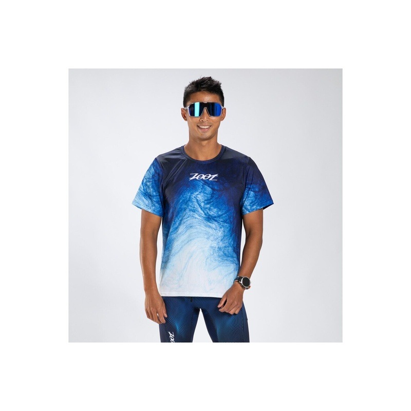 MEN'S RUN TEE (La Plage) メンズ アスリート専用 エアロランシャツ ZMR120260