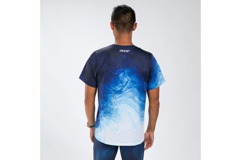 MEN'S RUN TEE (La Plage) メンズ アスリート専用 エアロランシャツ ZMR120260