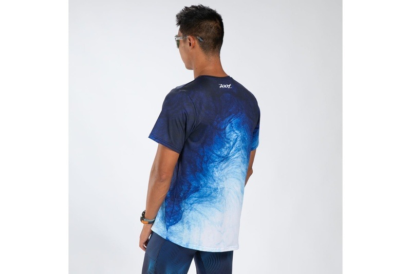 MEN'S RUN TEE (La Plage) メンズ アスリート専用 エアロランシャツ ZMR120260