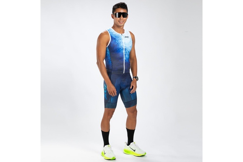 MEN'S TRI SLVS FZ RACESUIT (La Plage)トライスーツ ワンピース スリーブレス  ZMT360360