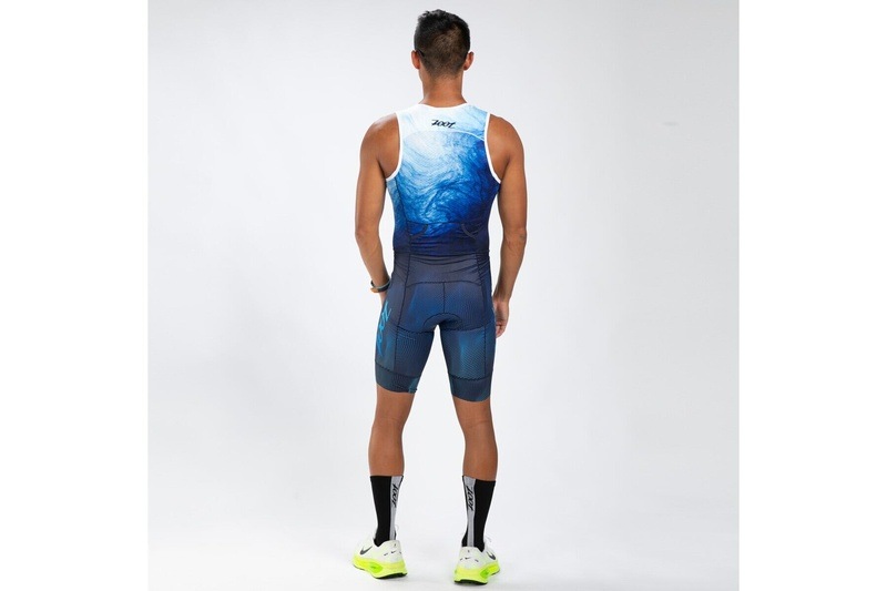 MEN'S TRI SLVS FZ RACESUIT (La Plage)トライスーツ ワンピース スリーブレス  ZMT360360