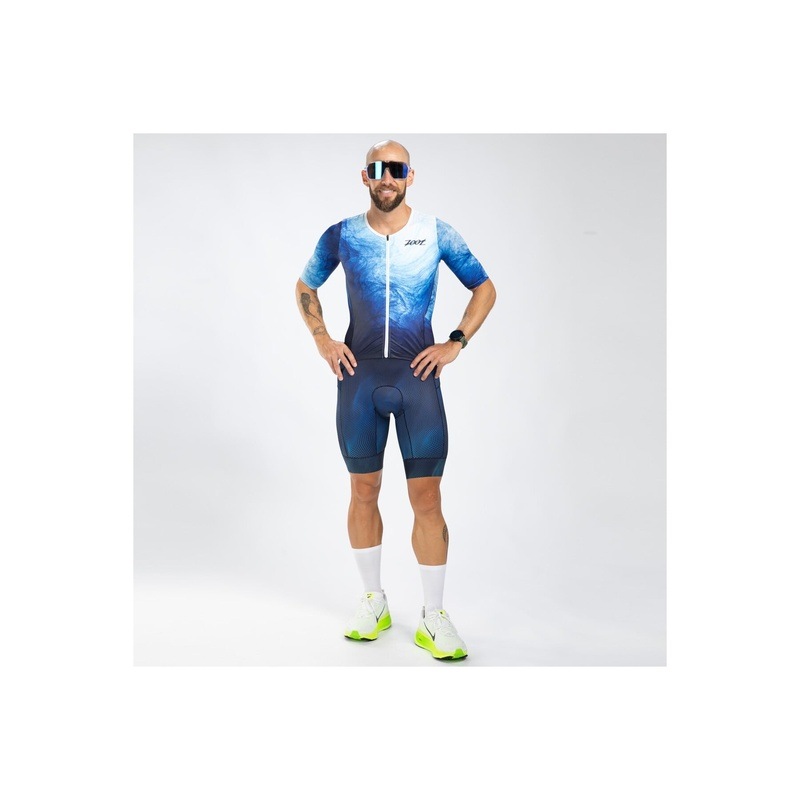 MEN'S TRI AERO FZ RACESUIT (La Plage) トライスーツ ワンピース トライウエア トライアスロン  ZMT350105