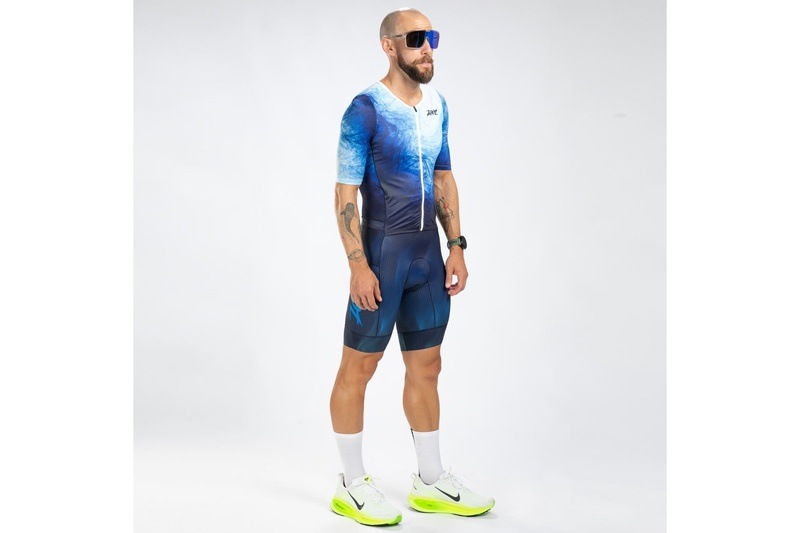 MEN'S TRI AERO FZ RACESUIT (La Plage) トライスーツ ワンピース トライウエア トライアスロン  ZMT350105