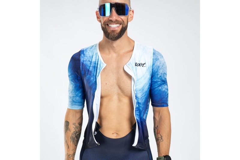 MEN'S TRI AERO FZ RACESUIT (La Plage) トライスーツ ワンピース トライウエア トライアスロン  ZMT350105