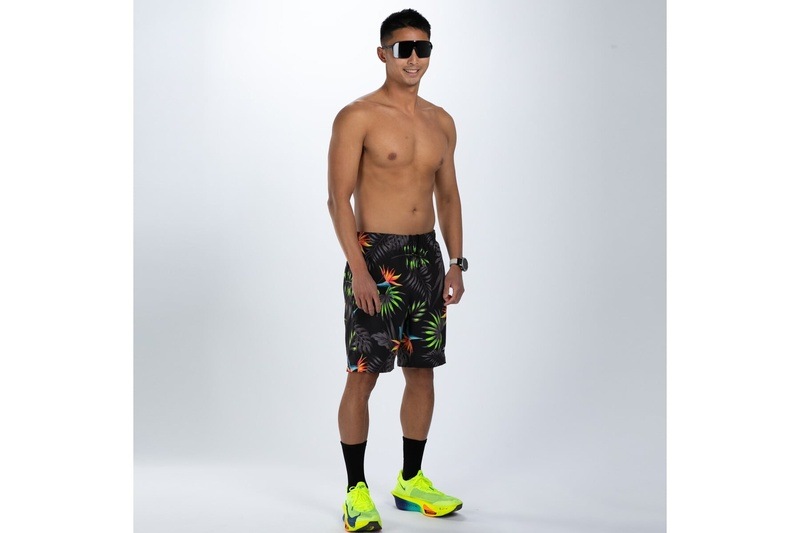 Men's Ltd Run 8" Short 2 in 1  SHORT(Tropical Magic) ランハーフパンツ インナー付き 多機能ショーツ