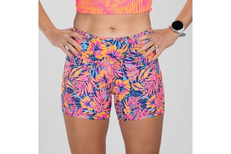 Women Club Aloha Run Pulse 4 Short ランショーツ ショートパンツ ZFR27113