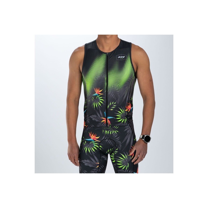 MEN'S TRI SLVS FZ RACESUIT (Tropical Magic)トライスーツ ワンピース スリーブレス ZMT36029