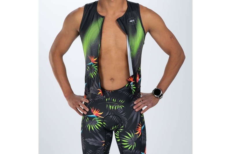 MEN'S TRI SLVS FZ RACESUIT (Tropical Magic)トライスーツ ワンピース スリーブレス ZMT36029