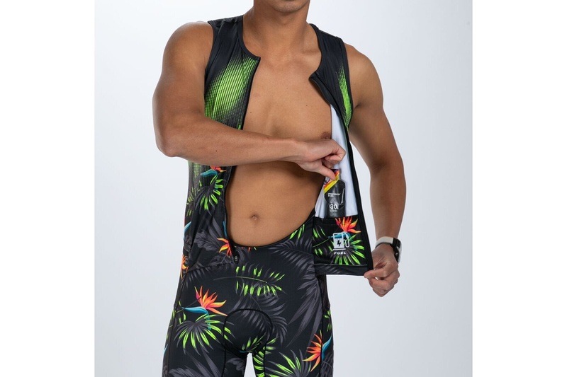 MEN'S TRI SLVS FZ RACESUIT (Tropical Magic)トライスーツ ワンピース スリーブレス ZMT36029