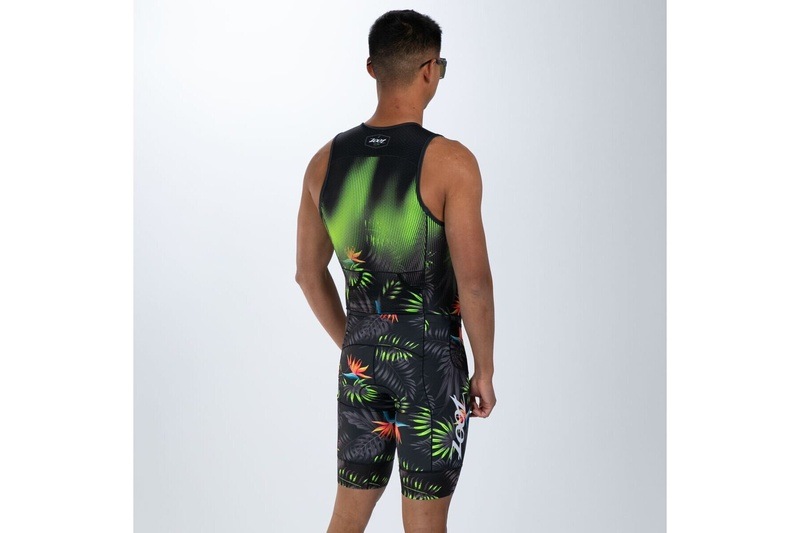 MEN'S TRI SLVS FZ RACESUIT (Tropical Magic)トライスーツ ワンピース スリーブレス ZMT36029
