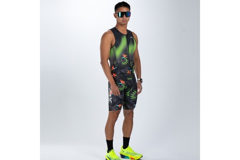 MEN'S TRI SLVS FZ RACESUIT (Tropical Magic)トライスーツ ワンピース スリーブレス ZMT36029