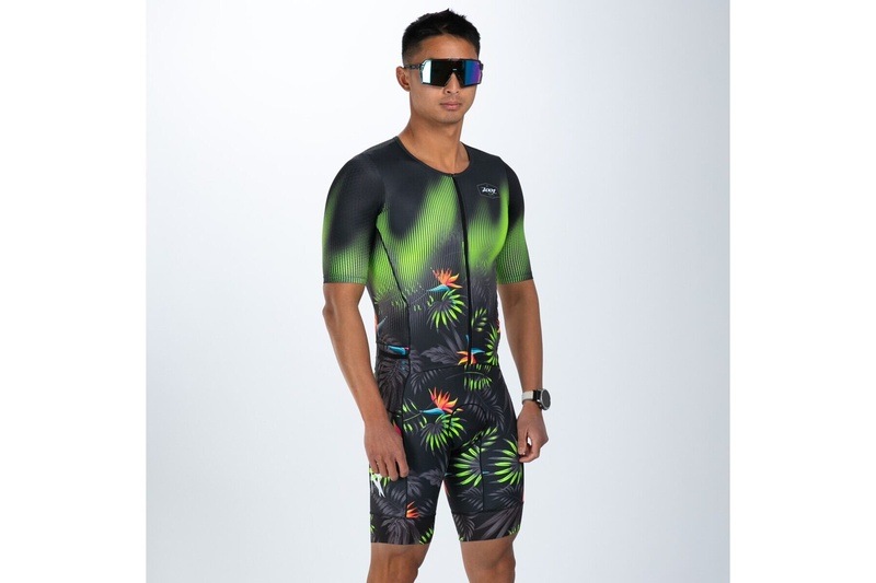 MEN'S TRI AERO FZ RACESUIT (Tropical Magic) トライスーツ ワンピース トライウエア トライアスロン ZMT35088