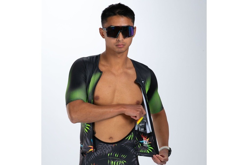 MEN'S TRI AERO FZ RACESUIT (Tropical Magic) トライスーツ ワンピース トライウエア トライアスロン ZMT35088