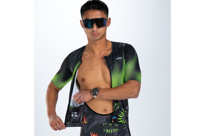 MEN'S TRI AERO FZ RACESUIT (Tropical Magic) トライスーツ ワンピース トライウエア トライアスロン ZMT35088