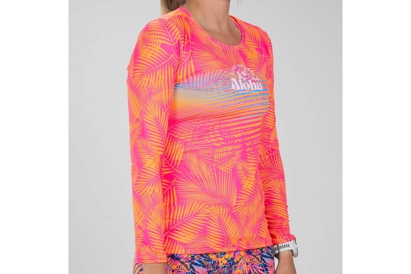 Women Club Aloha Run LS Tee ランシャツ 長袖 アスリート専用 ZFR13018