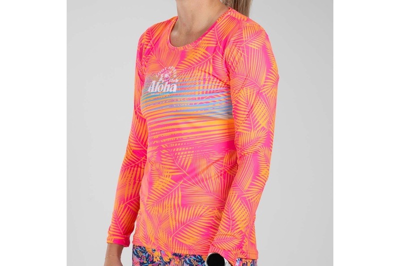 Women Club Aloha Run LS Tee ランシャツ 長袖 アスリート専用 ZFR13018