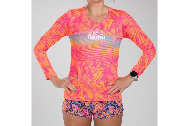 Women Club Aloha Run LS Tee ランシャツ 長袖 アスリート専用 ZFR13018