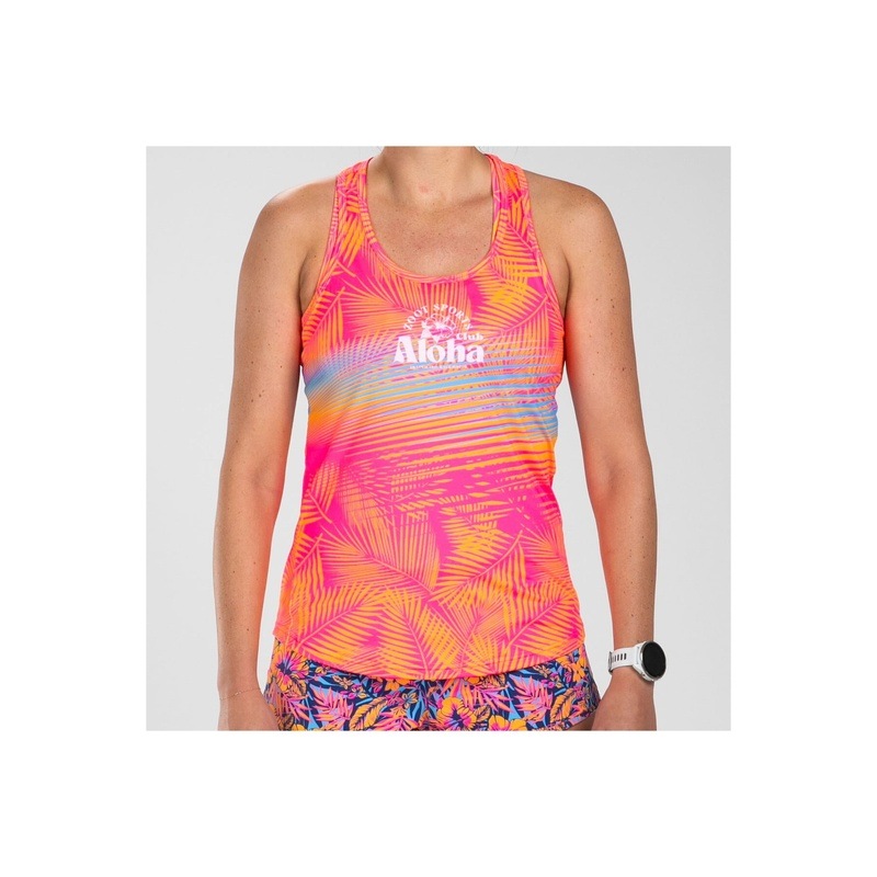 Women's Club Aloha Run Singlet タンクトップ シングレット ZFR11090