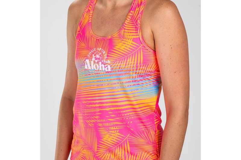 Women's Club Aloha Run Singlet タンクトップ シングレット ZFR11090