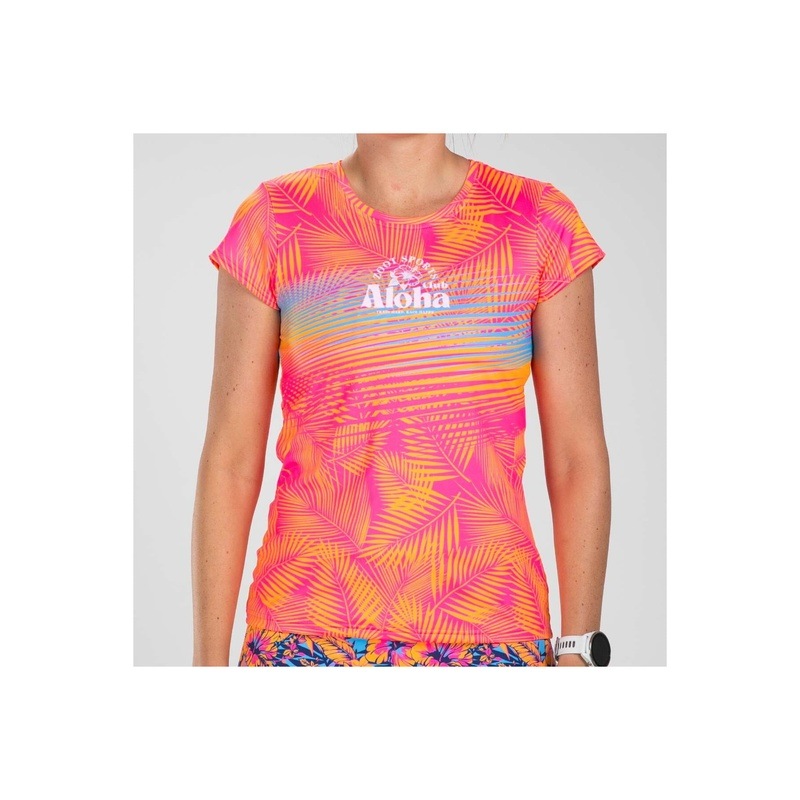 Women's Club Aloha Run Tee レディース アスリート専用 ランシャツ ZFR12079