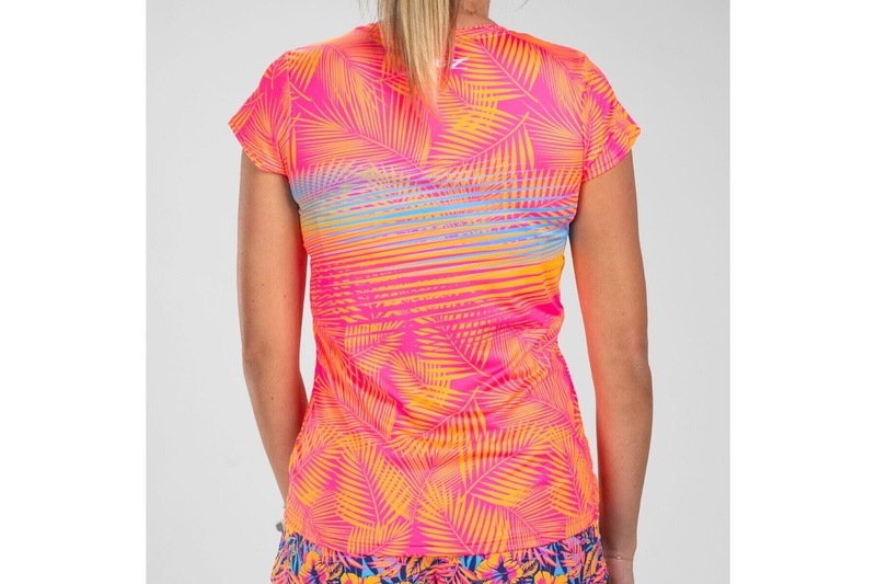 Women's Club Aloha Run Tee レディース アスリート専用 ランシャツ ZFR12079