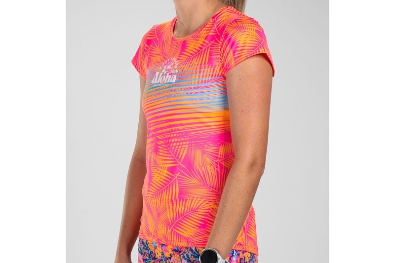 Women's Club Aloha Run Tee レディース アスリート専用 ランシャツ ZFR12079