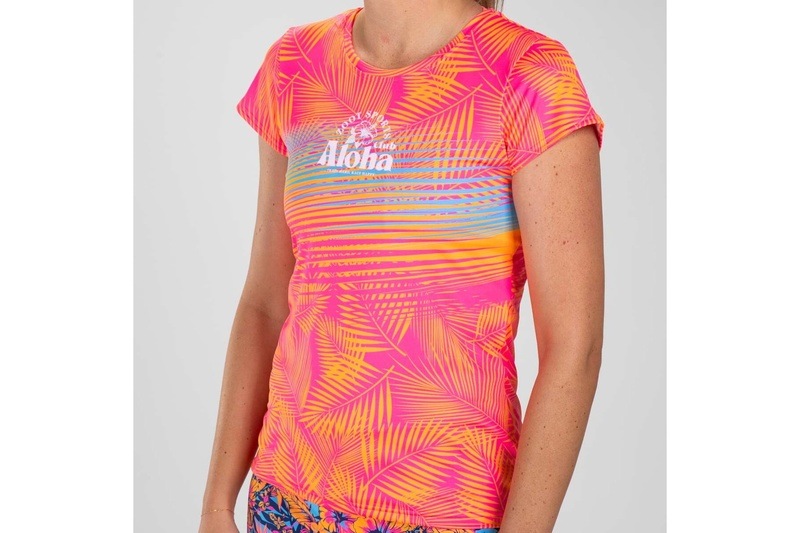 Women's Club Aloha Run Tee レディース アスリート専用 ランシャツ ZFR12079