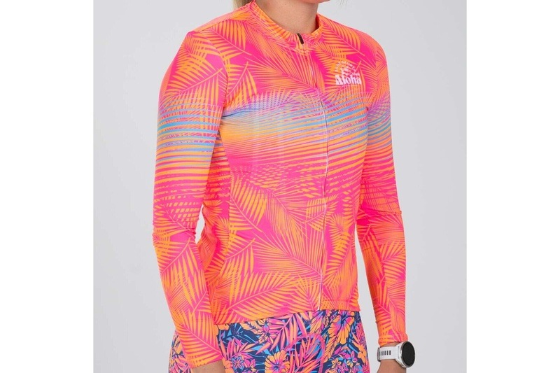 Women Club Aloha Cycle LS Sun Stop Jersey サイクルジャージ 長袖 ZFC18015