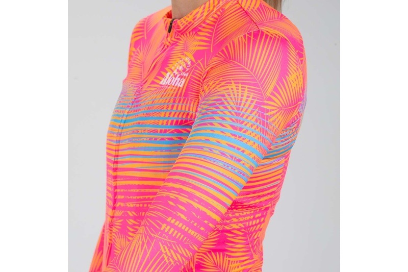 Women Club Aloha Cycle LS Sun Stop Jersey サイクルジャージ 長袖 ZFC18015