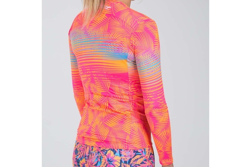 Women Club Aloha Cycle LS Sun Stop Jersey サイクルジャージ 長袖 ZFC18015