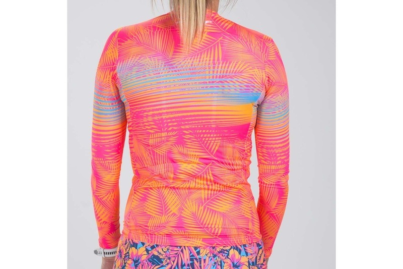 Women Club Aloha Cycle LS Sun Stop Jersey サイクルジャージ 長袖 ZFC18015