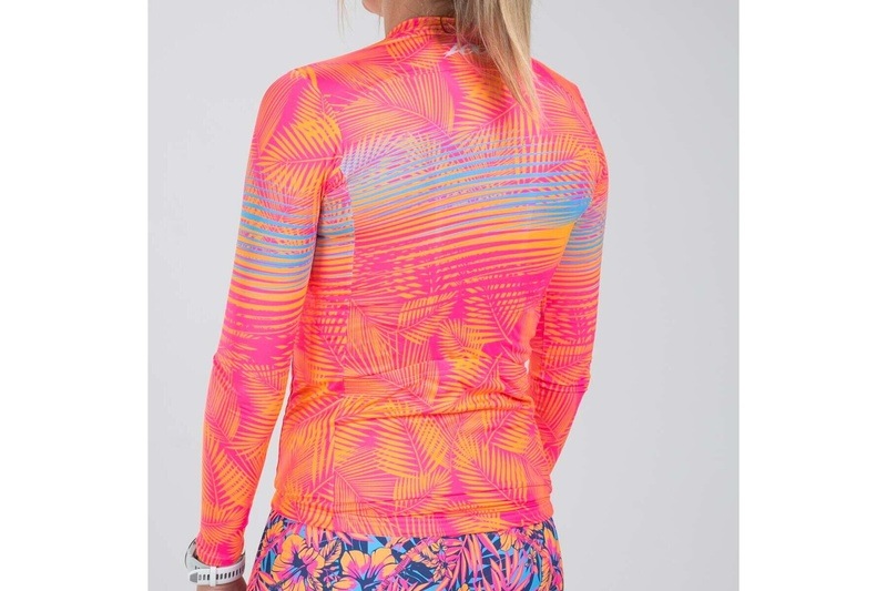 Women Club Aloha Cycle LS Sun Stop Jersey サイクルジャージ 長袖 ZFC18015