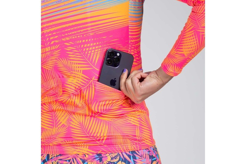 Women Club Aloha Cycle LS Sun Stop Jersey サイクルジャージ 長袖 ZFC18015