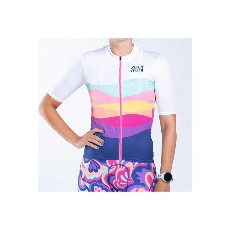 W CYCLE AERO JERSEY EXPOSED ZIP (La Mer) サイクルジャージ トップス ZFC10008