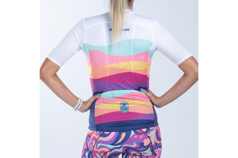 W CYCLE AERO JERSEY EXPOSED ZIP (La Mer) サイクルジャージ トップス ZFC10008