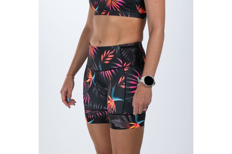WOMEN TRI 6 SHORT (Tropical Magic) トライアスロン セパレート トライショーツ トライパンツ ZFT21076