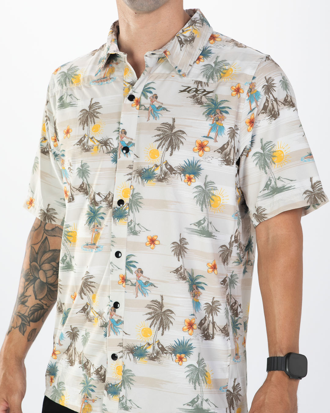 Men's Ltd Button Up Party Shirt (KAHOLO) パーティーシャツ ドレスシャツ ZML10001