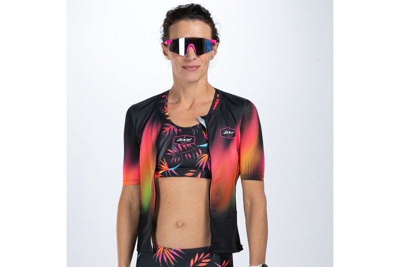 WOMEN'S TRI AERO JERSEY (Tropical Magic) セパレート トップス トライアスロン トライジャージ ZFT15066