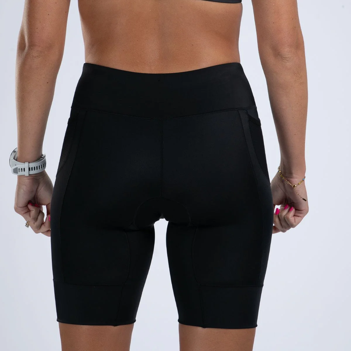 WOMEN TRI 8 SHORT Core (Jet Black) コアシリーズ セパレート 8インチ トライショーツ トライパンツ トライアスロン CFT230-1001