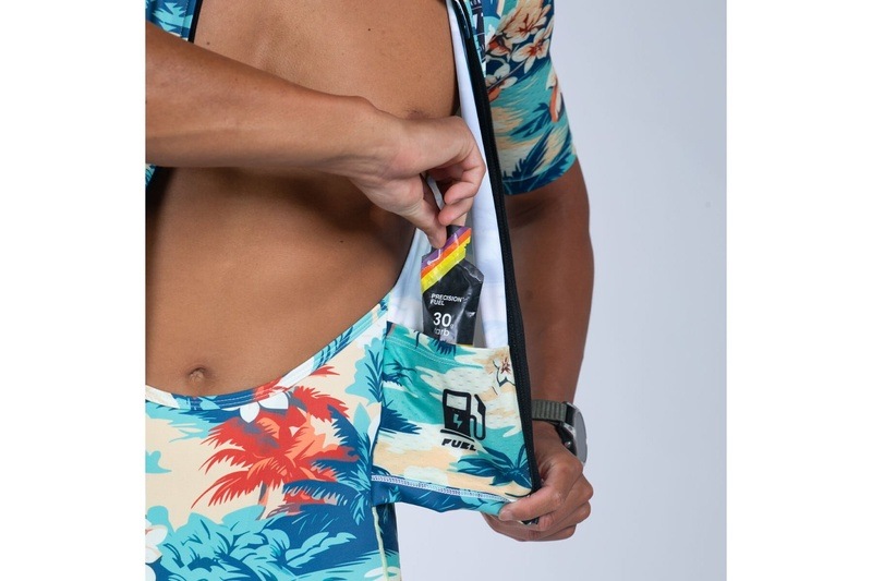 MEN'S TRI  AERO FZ RACESUIT (Vintage Hula) トライスーツ ワンピース トライウエア トライアスロン  ZMT35085012