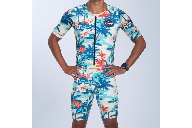 MEN'S TRI  AERO FZ RACESUIT (Vintage Hula) トライスーツ ワンピース トライウエア トライアスロン  ZMT35085012