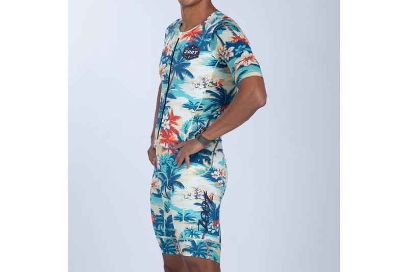 MEN'S TRI  AERO FZ RACESUIT (Vintage Hula) トライスーツ ワンピース トライウエア トライアスロン  ZMT35085012