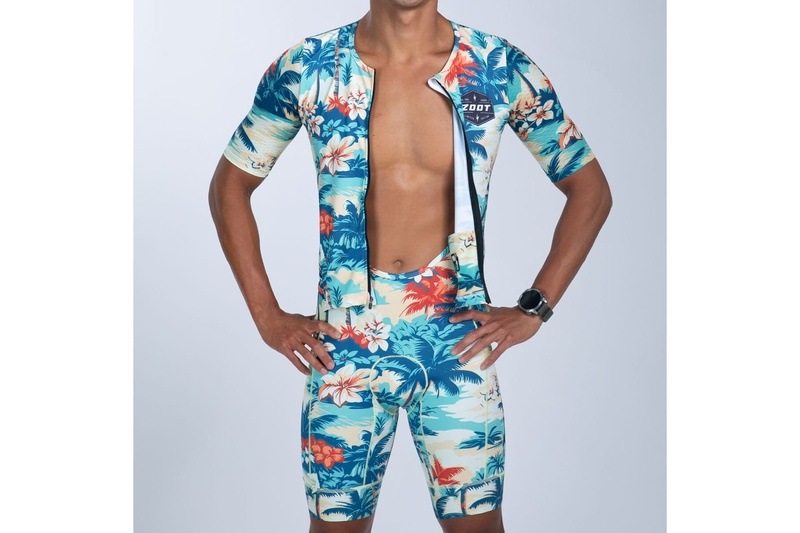 MEN'S TRI  AERO FZ RACESUIT (Vintage Hula) トライスーツ ワンピース トライウエア トライアスロン  ZMT35085012