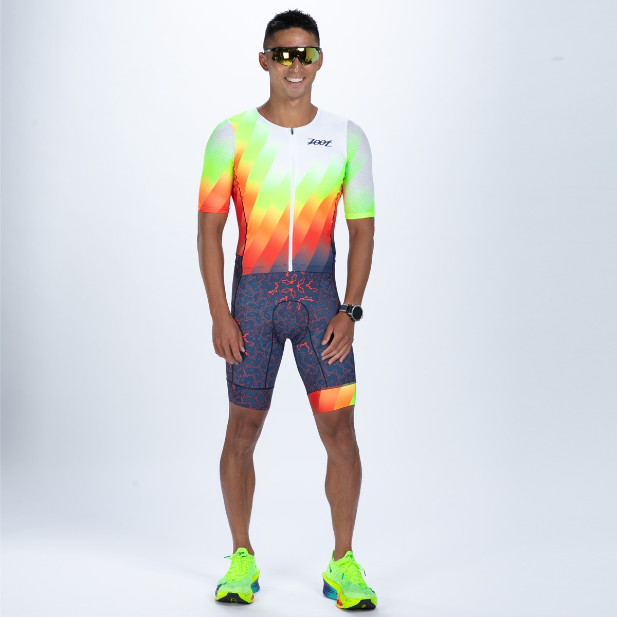 MEN'S TRI AERO FZ RACESUIT (Costa Del Sol) トライスーツ ワンピース トライウエア トライアスロン  ZMT350107