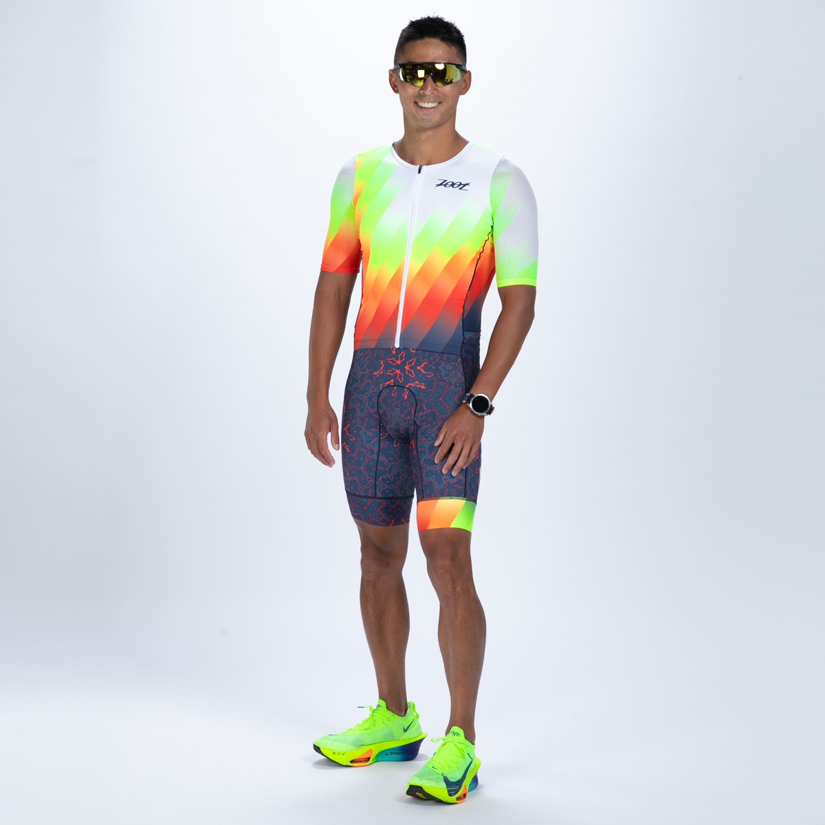 MEN'S TRI AERO FZ RACESUIT (Costa Del Sol) トライスーツ ワンピース トライウエア トライアスロン  ZMT350107