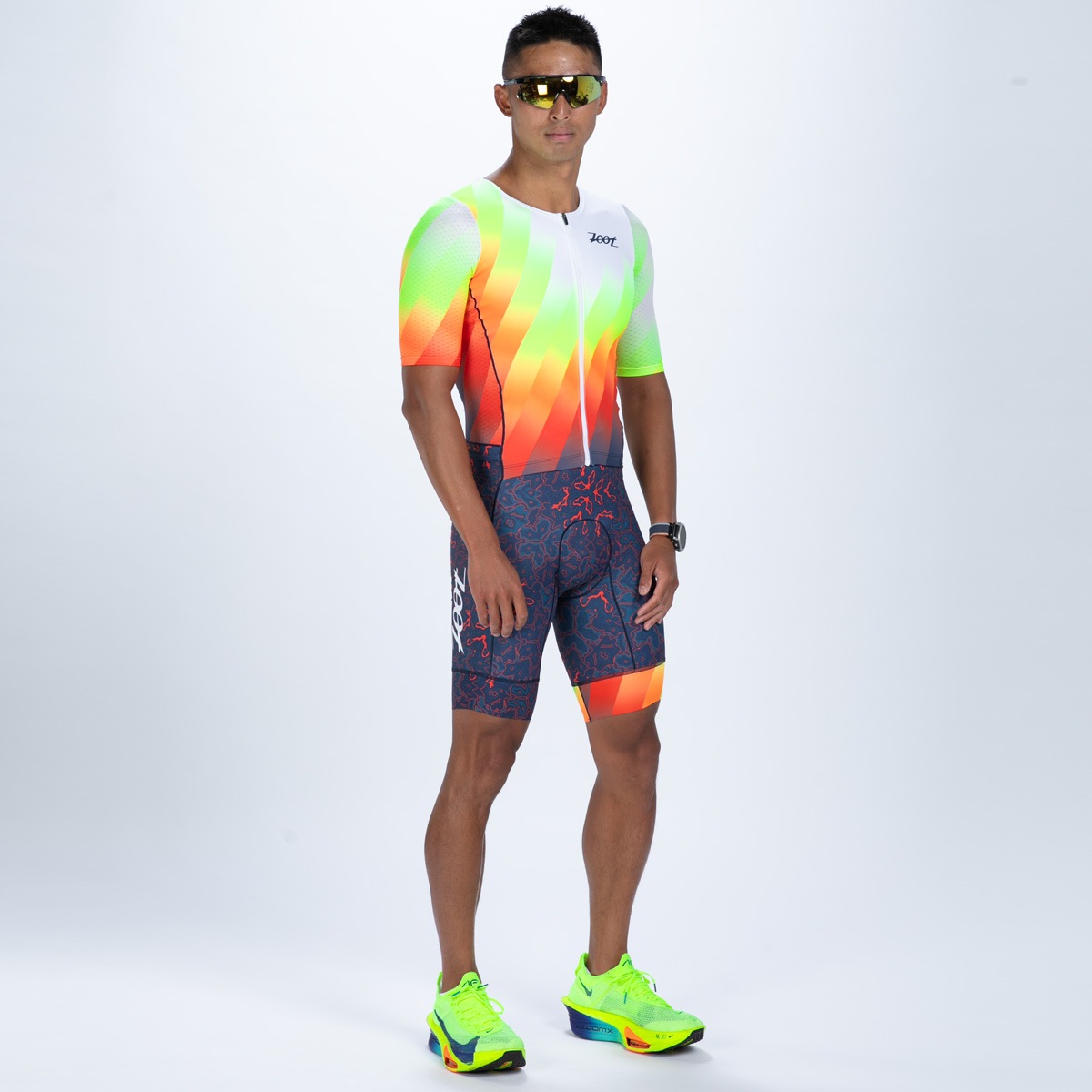 MEN'S TRI AERO FZ RACESUIT (Costa Del Sol) トライスーツ ワンピース トライウエア トライアスロン  ZMT350107