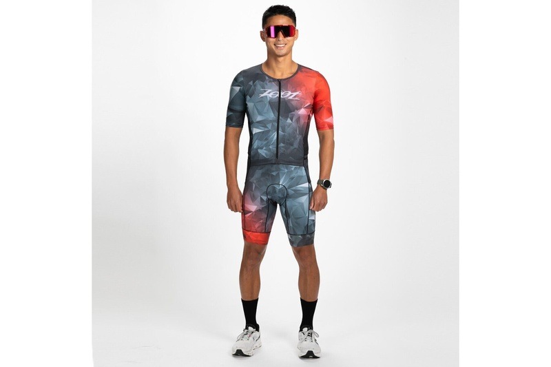 MEN'S TRI  AERO FZ RACESUIT  (Crystal) トライアスロン トライスーツ トライウエア ZMT35079