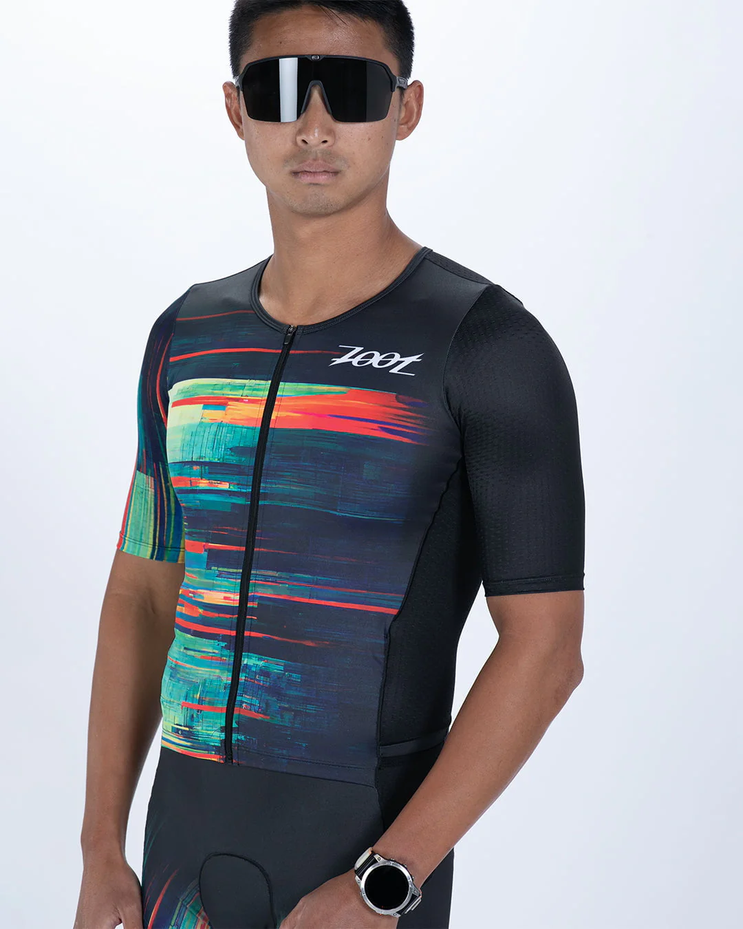 MEN'S TRI AERO FZ RACESUIT (Glitch) トライスーツ ワンピース トライウエア トライアスロン ZMT350116