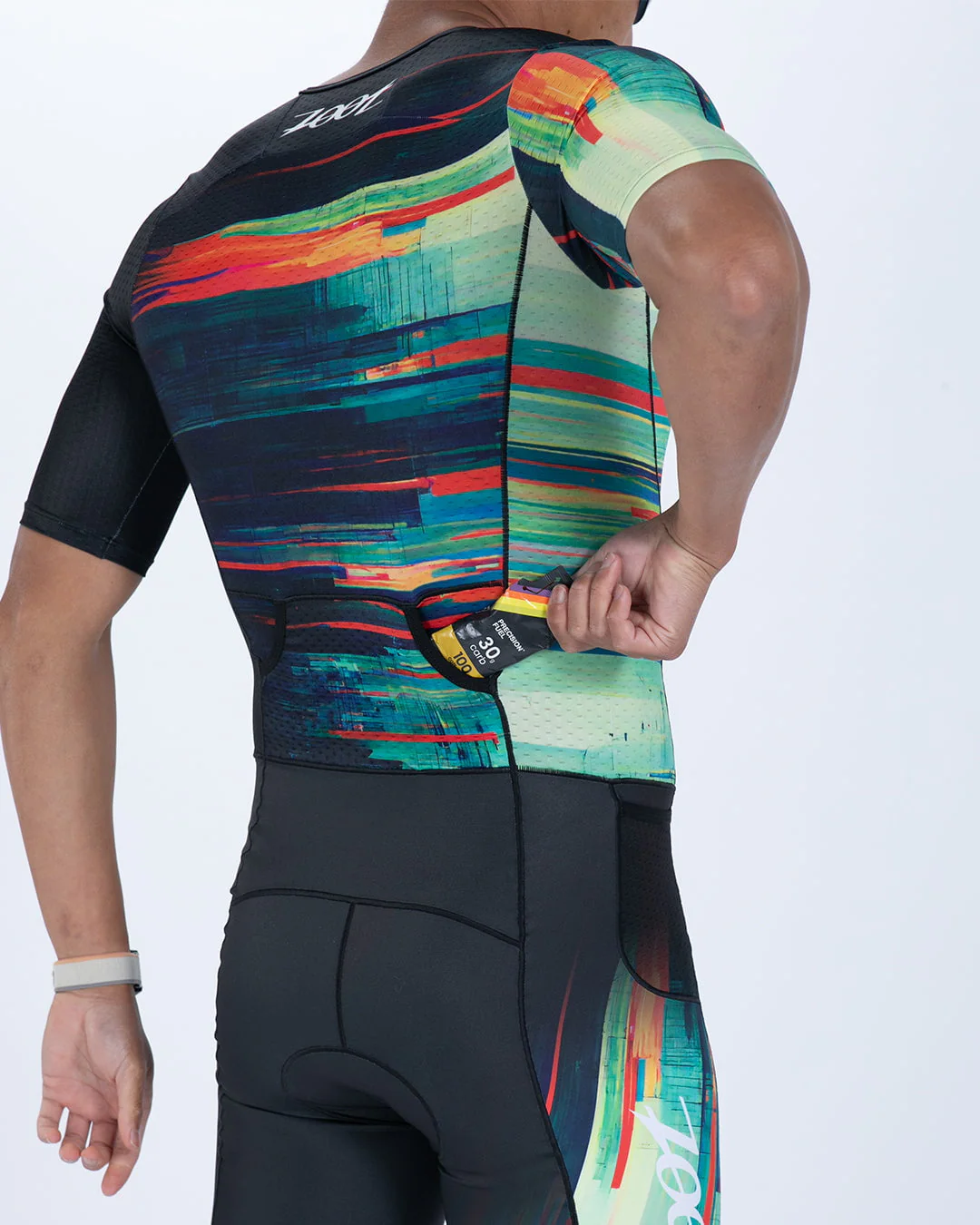 MEN'S TRI AERO FZ RACESUIT (Glitch) トライスーツ ワンピース トライウエア トライアスロン ZMT350116